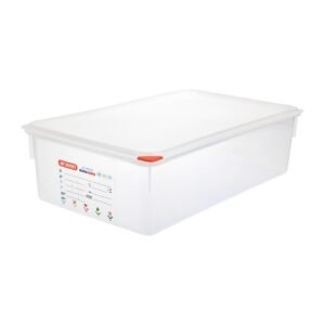 Araven GN 1/1 voedselbak met deksel 21Ltr (4 stuks)