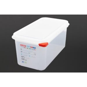 Araven GN 1/3 voedselbak met deksel 6Ltr (4 stuks)