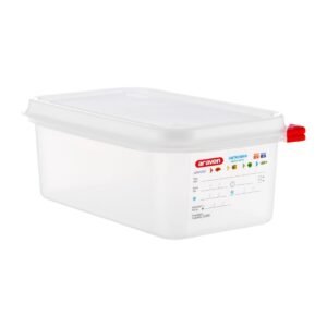 Araven GN 1/4 voedseldoos met deksel 2,8Ltr (4 stuks)