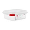 Araven GN 1/6 voedseldoos met deksel 1,1Ltr (4 stuks)