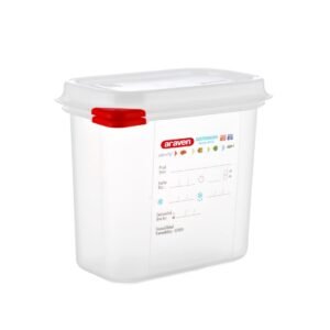Araven GN1/9 voedseldoos met deksel 1,5Ltr (4 stuks)