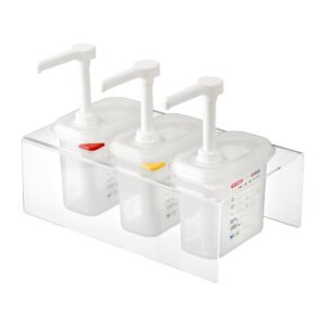 Araven sausdispensers GN 1/9 transparant 1,5Ltr (3 stuks)