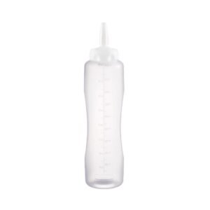 Araven transparante knijpfles 1Ltr