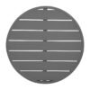 Bolero Aluminium Rond Tafelblad Donkergrijs 580mm