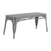 Bolero Bistro Metalen Bank Donkergrijs 1000mm (2 stuks)