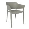 Bolero Lorenzo Caféstoelen Middengrijs (2 stuks)