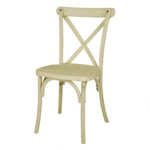 Bolero Manhattan Kruisrug Harsstoelen Naturel (4 stuks)