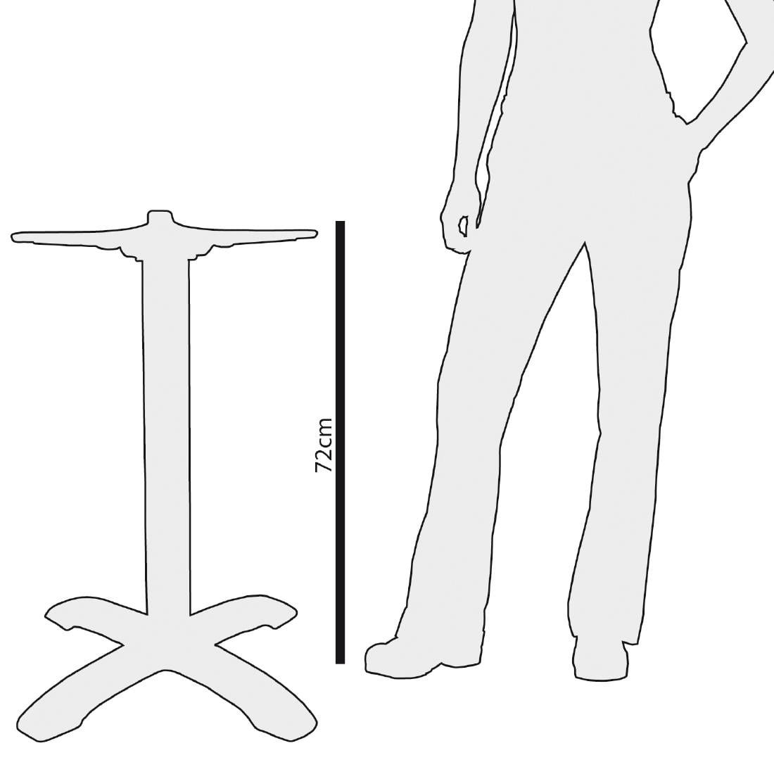 bolero ornamentele gietijzeren tafelpoot 72(h)cm Bolero ornamentele gietijzeren tafelpoot 72(H)cm