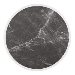 Bolero Rond Tafelblad Van Glasvezel, Donker Granieteffect, 580mm