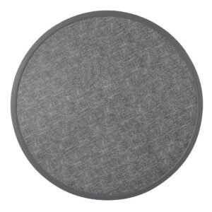 Bolero Rond Tafelblad Van Glasvezel, Geborsteld Zwart 580mm
