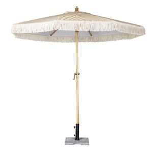 Bolero Sicilië Ronde Gestreepte Parasol Met Een Diameter Van 2,5 Meter