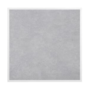 Bolero Tafelblad Van Gehard Glas Met Lichtgrijs Steeneffect En Witte Rand 700 mm Voor Buiten