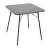 Bolero vierkante stalen tafel grijs 70cm
