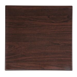 Bolero Vierkante Tafelblad Donkerbruin 60cm