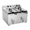 Buffalo dubbele inductie friteuse 2x 3000W