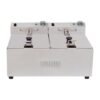 Buffalo dubbele tank dubbele mand 2x5ltr countertop friteuse 2x2.8kw