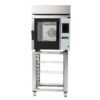 Buffalo Vrijstaande Slimme Touchscreen Compacte Combi Oven 6 x GN 1/1 Met Installatiekit En Afzuigkap