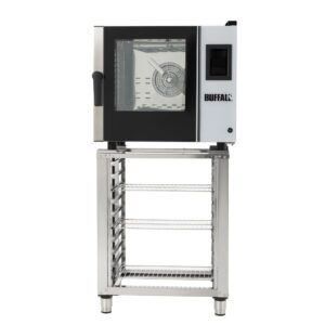 Buffalo Vrijstaande Slimme Touchscreen Compacte Combi Oven 6 x GN 1/1 Met Installatiekit