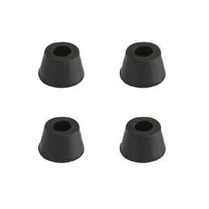 Buffalo Zwarte rubberen voetjes (4 stuks)