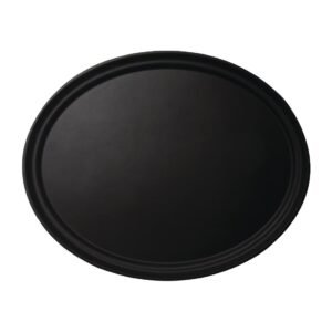 Cambro Camtread ovaal dienblad zwart 60 x 73cm