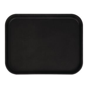 Cambro Camtread rechthoekig antislip glasvezel dienblad zwart 45,7cm