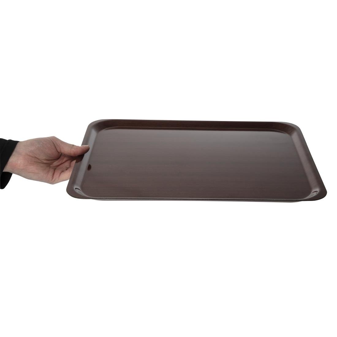 cambro capri gelamineerd dienblad mahonie 46x36cm Cambro Capri gelamineerd dienblad mahonie 46x36cm