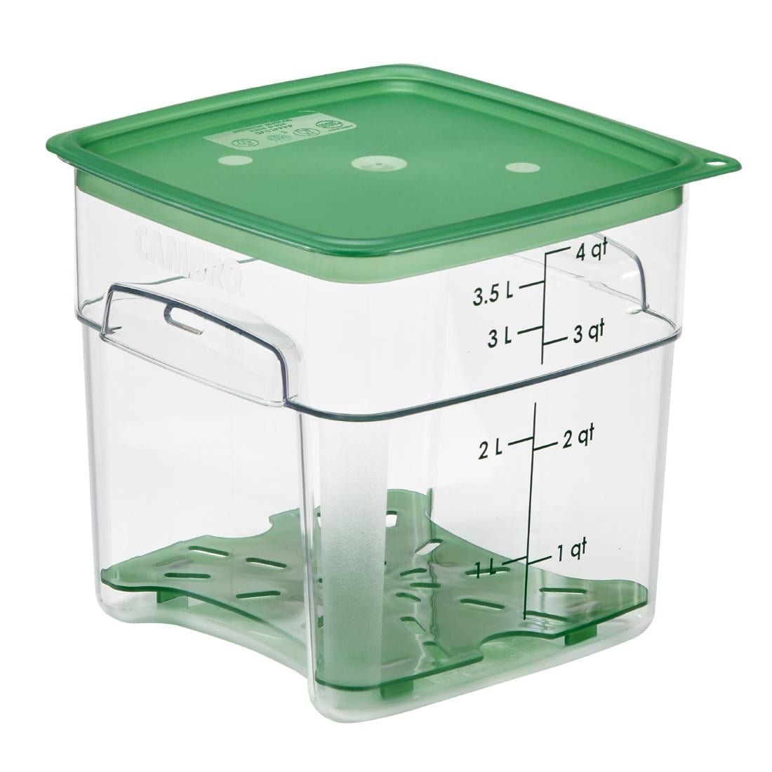 cambro freshpro camsquare voedselbewaarbak 3,8ltr Cambro FreshPro Camsquare voedselbewaarbak 3,8Ltr