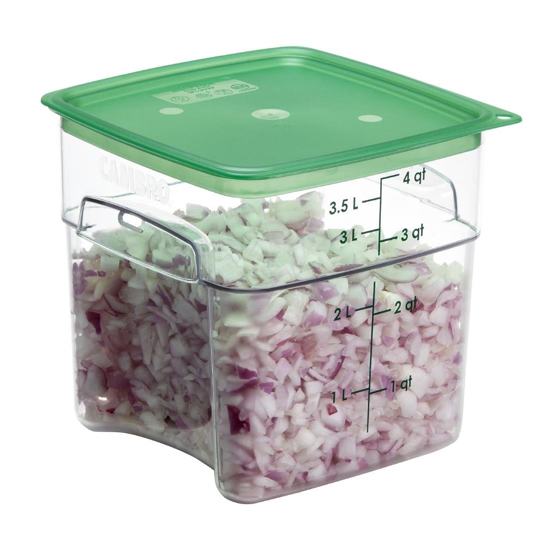 cambro freshpro camsquare voedselbewaarbak 3,8ltr Cambro FreshPro Camsquare voedselbewaarbak 3,8Ltr