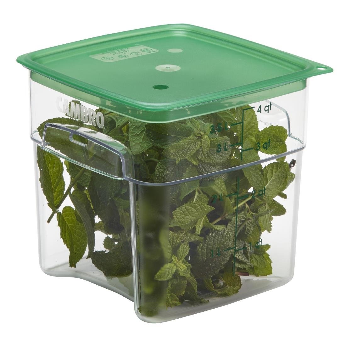 cambro freshpro camsquare voedselbewaarbak 3,8ltr Cambro FreshPro Camsquare voedselbewaarbak 3,8Ltr