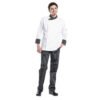 Chaud Devant Ligne Noir pantalon zwart-wit gestreept 46