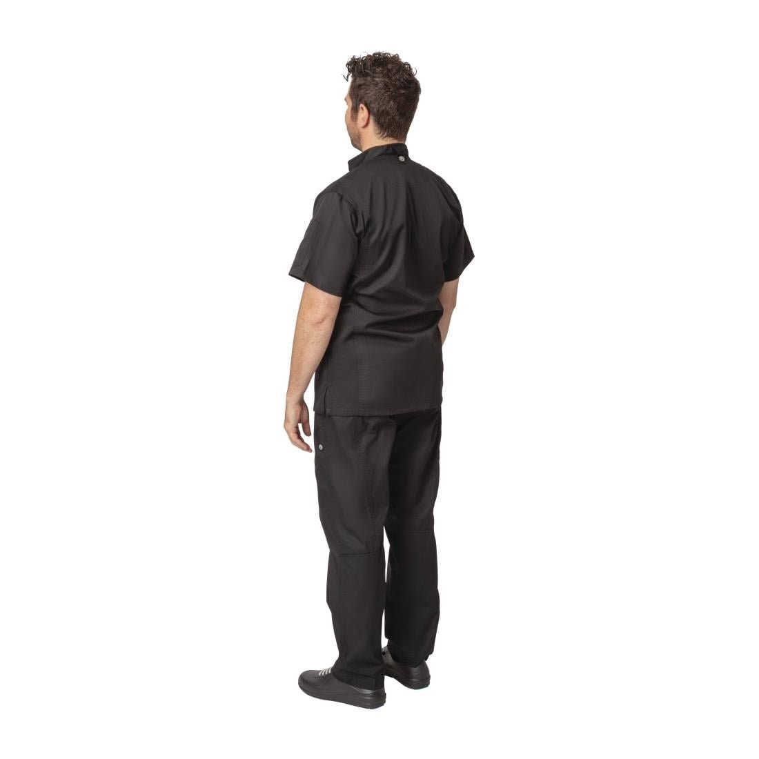 chef works springfield unisex koksbuis met rits zwart l Chef Works Springfield unisex koksbuis met rits zwart L