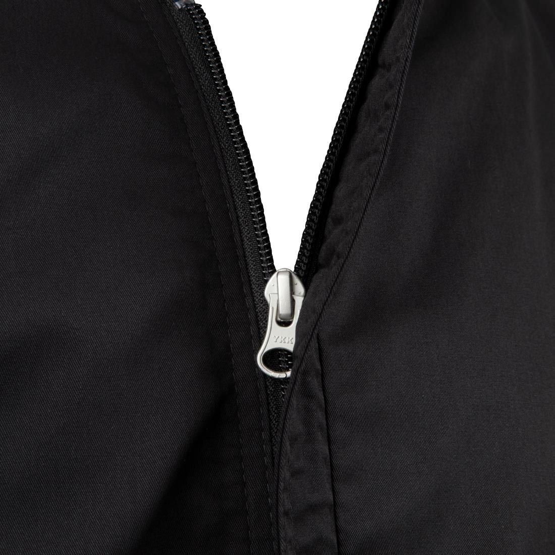 chef works springfield unisex koksbuis met rits zwart l Chef Works Springfield unisex koksbuis met rits zwart L