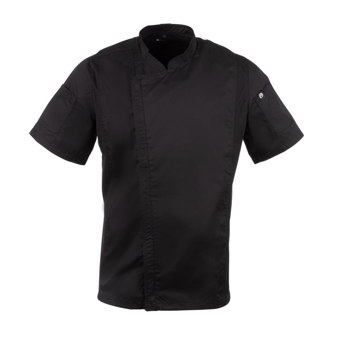 chef works springfield unisex koksbuis met rits zwart l Chef Works Springfield unisex koksbuis met rits zwart L