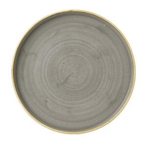 Churchill Stonecast Grey Bord Met Opstaande Rand 22cm (6 stuks)