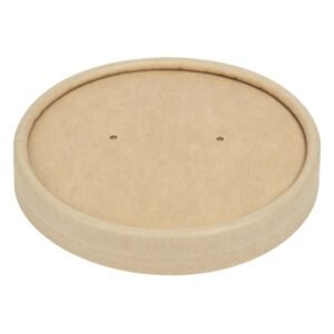 Colpac deksels voor magnetronbestendige kraft soepkommen recyclebaar 225ml en 350ml (500 stuks)