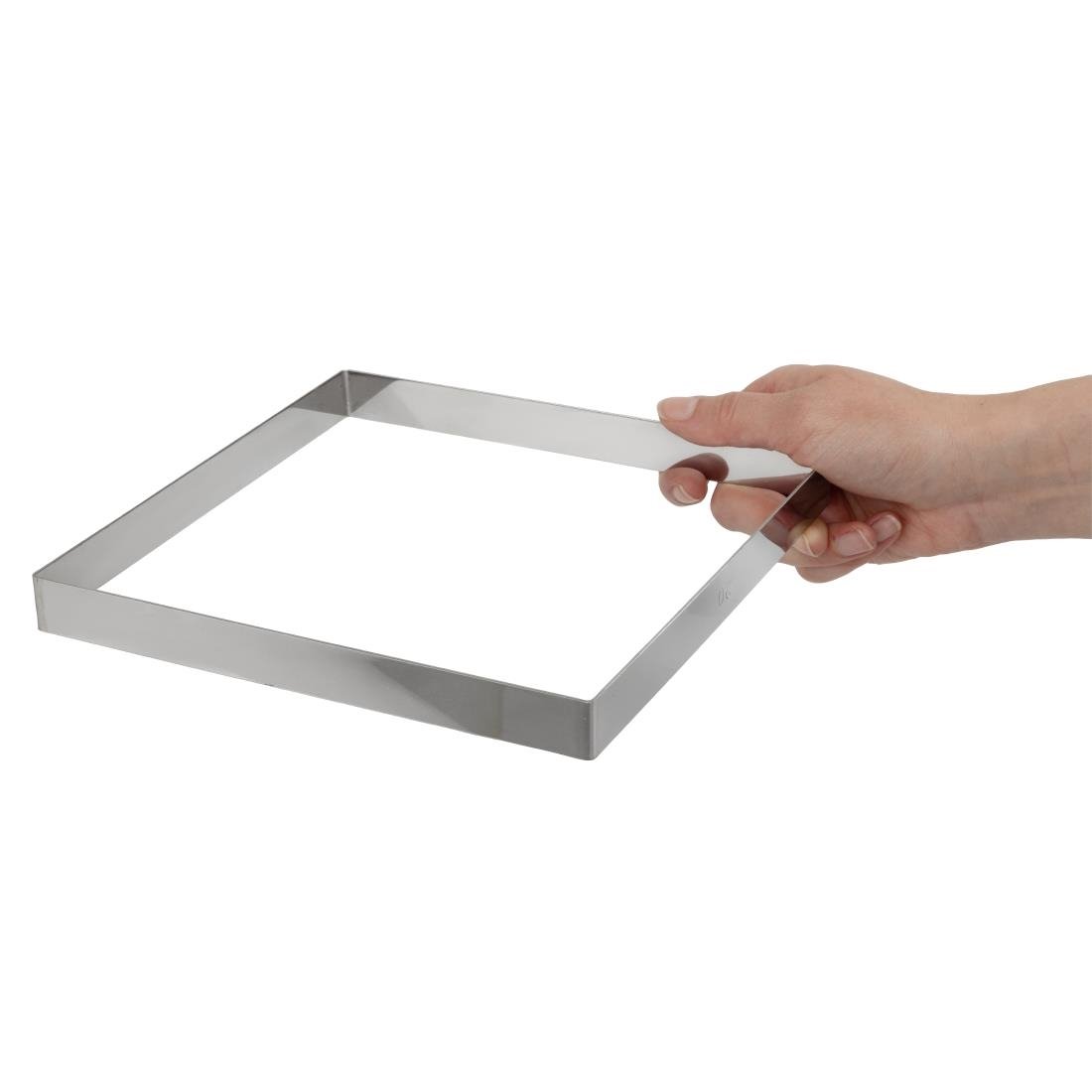 de buyer vierkante vorm rvs 20x2cm De Buyer vierkante vorm RVS 20x2cm