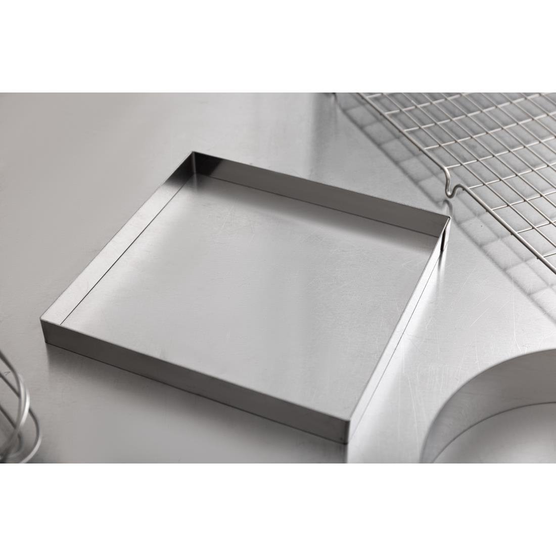 de buyer vierkante vorm rvs 20x2cm De Buyer vierkante vorm RVS 20x2cm