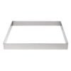 De Buyer vierkante vorm RVS 20x2cm De Buyer vierkante vorm RVS 20x2cm