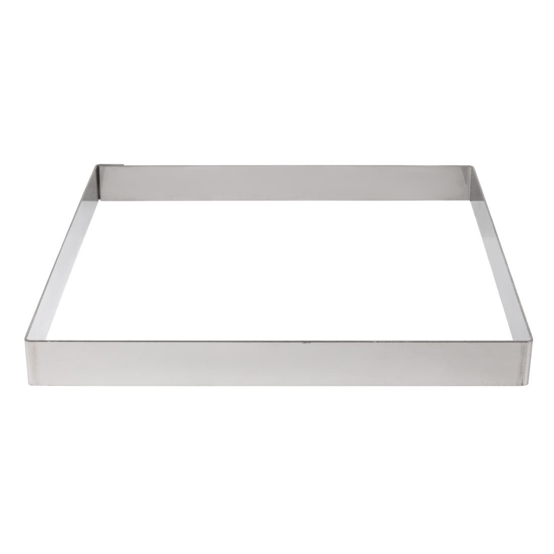 de buyer vierkante vorm rvs 20x2cm De Buyer vierkante vorm RVS 20x2cm