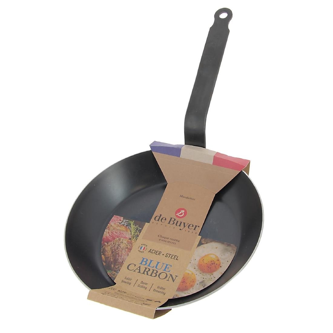 de buyer zwarte ijzeren koekenpan 24cm De Buyer Zwarte IJzeren Koekenpan 24cm