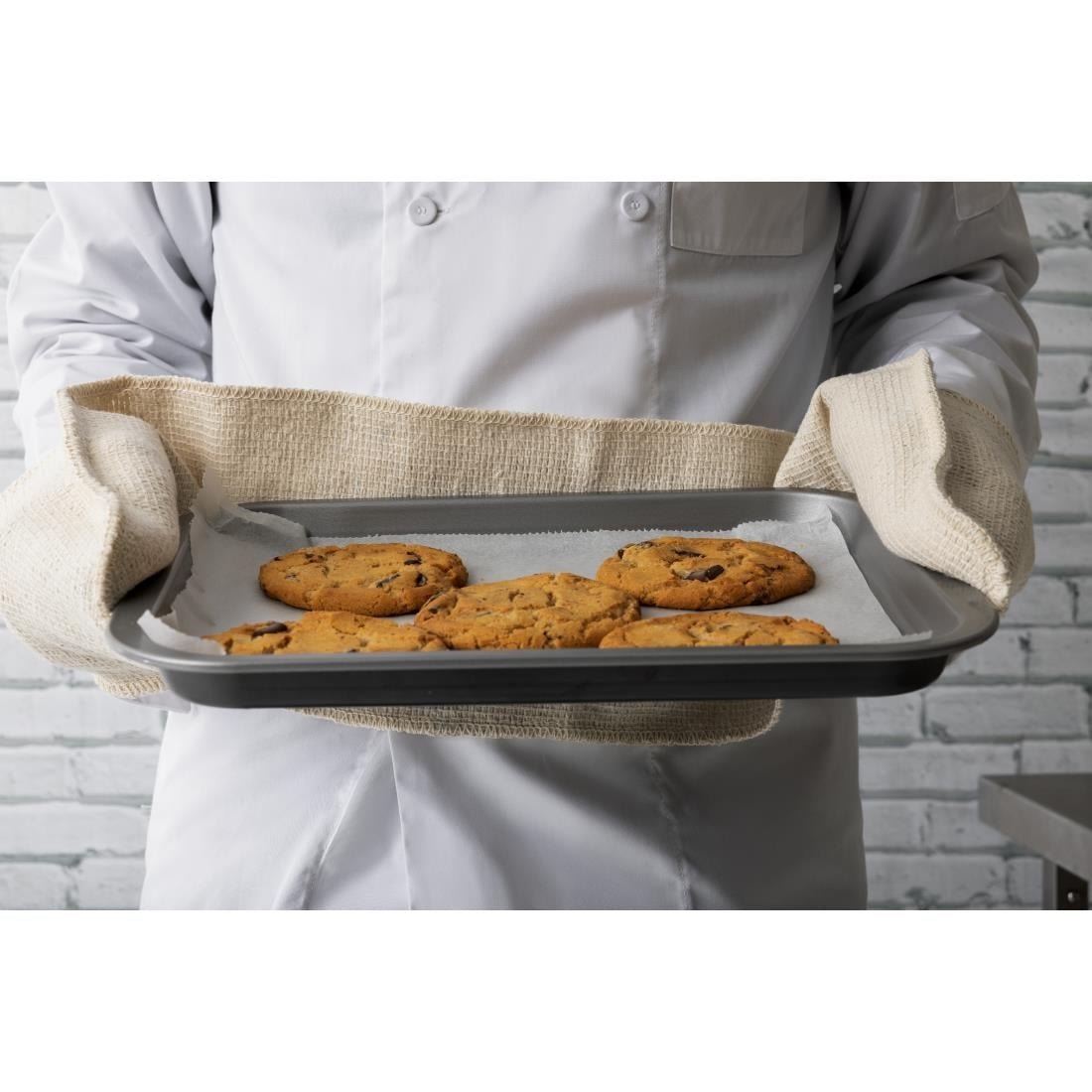 dubbele ovenhandschoen katoen 90cm Dubbele ovenhandschoen katoen 90cm