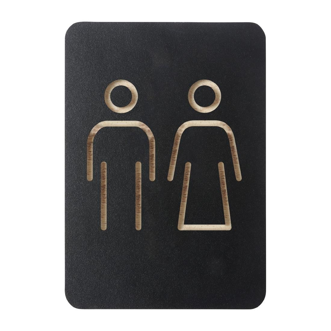 europeel pictogram bord mannen/vrouwen zwart Europeel Pictogram Bord Mannen/Vrouwen Zwart