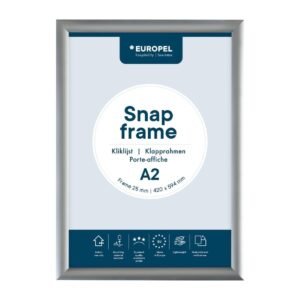 Europel Klaplijst A2 25mm Zilver