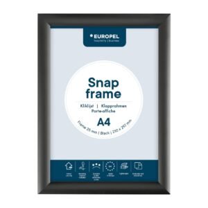 Europel Kliklijst A4 25mm Zwart