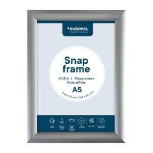 Europel Kliklijst A5 25mm Zilver