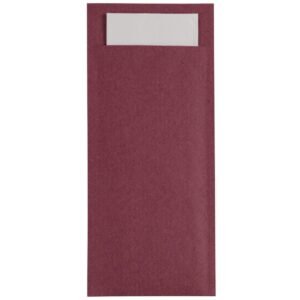 Europochette Bourgondië Bestekzakje met Wit Servet (500 stuks)