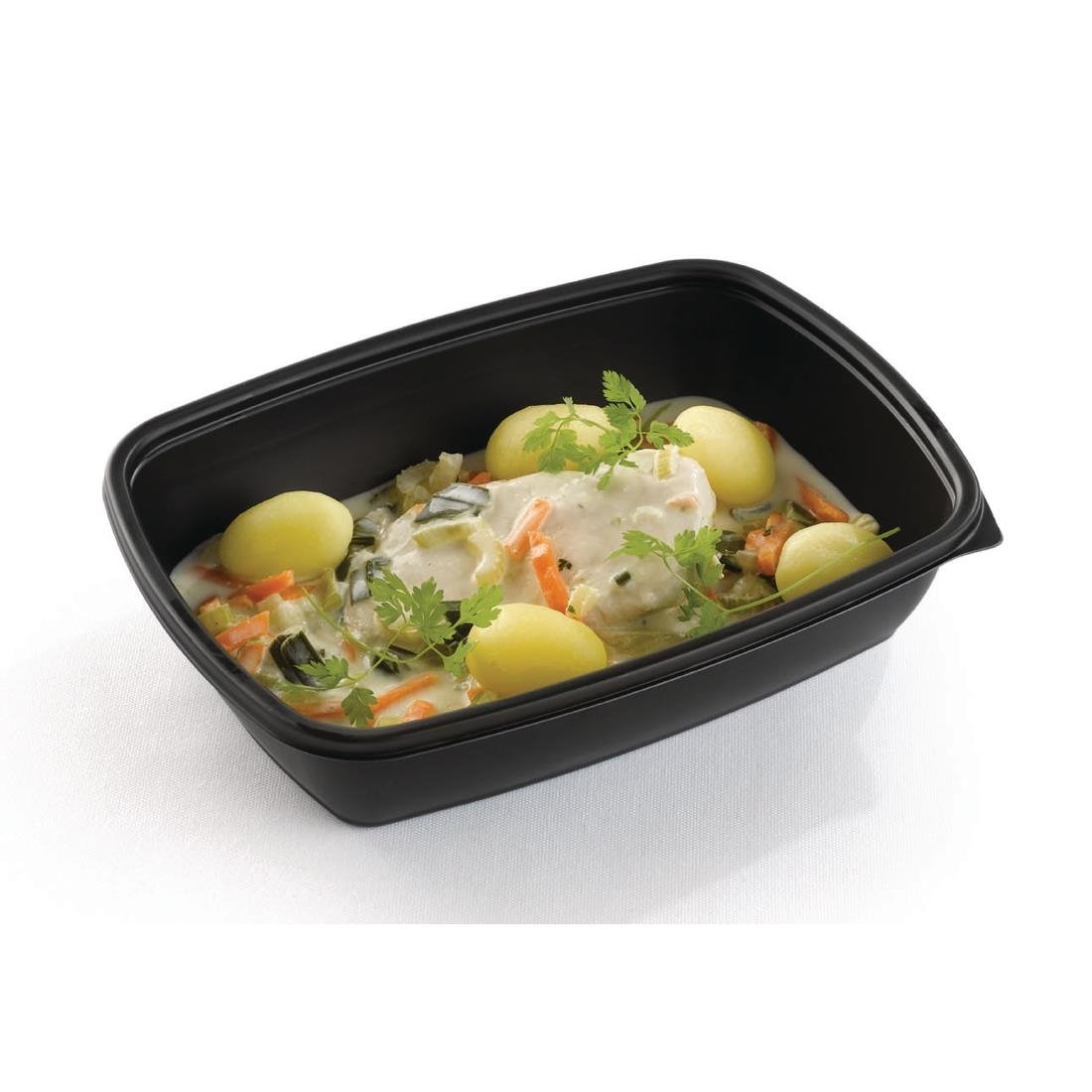 fastpac middelgrote rechthoekige voedselcontainers 900ml (300 stuks) Fastpac middelgrote rechthoekige voedselcontainers 900ml (300 stuks)