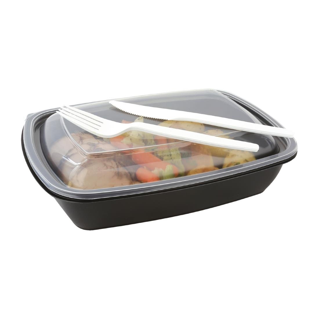 fastpac middelgrote rechthoekige voedselcontainers 900ml (300 stuks) Fastpac middelgrote rechthoekige voedselcontainers 900ml (300 stuks)