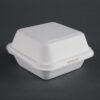 Fiesta Compostable bagasse hamburgerbakjes 153mm (500 stuks)