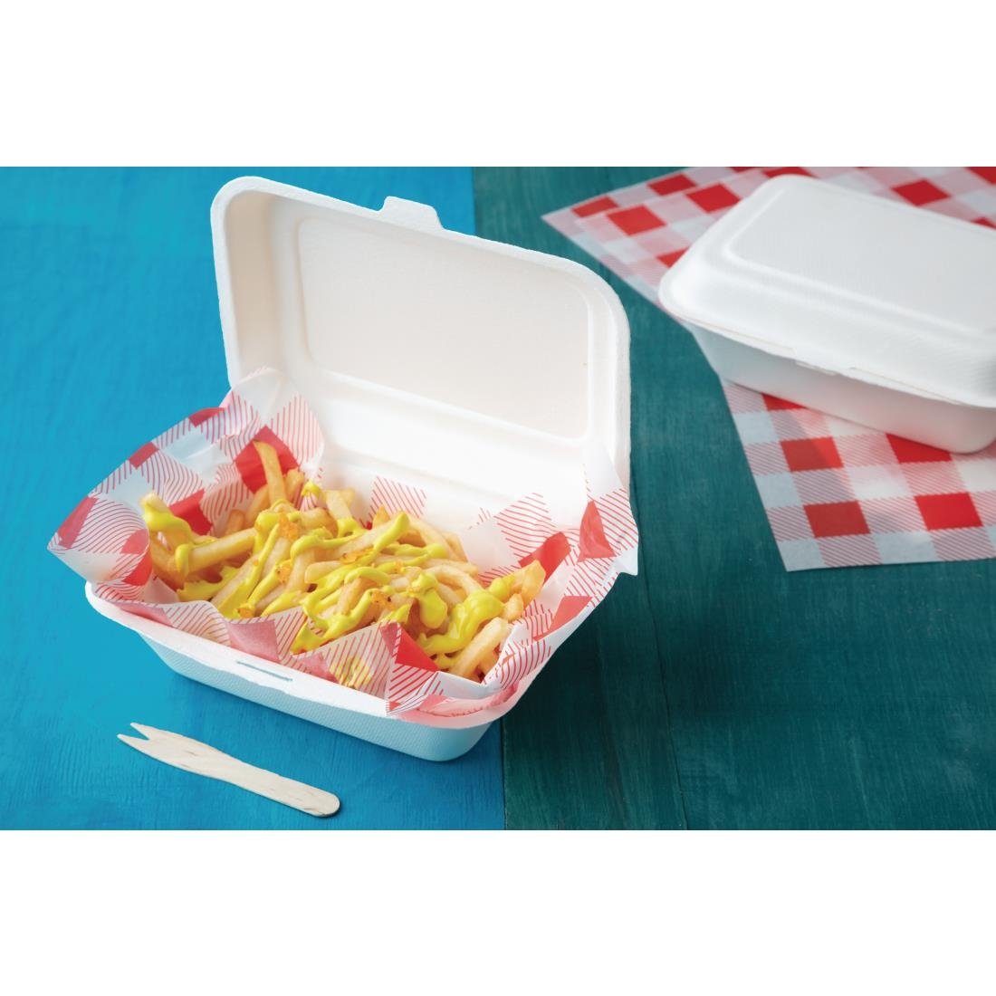 fiesta compostable bagasse maaltijddozen 182mm (250 stuks) Fiesta Compostable bagasse maaltijddozen 182mm (250 stuks)